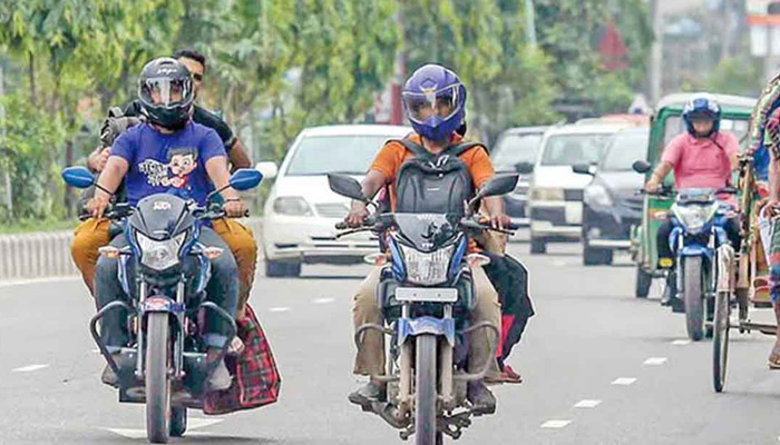 ১৫ নভেম্বরের মধ্যে মোটরসাইকেলের সামনে নম্বরপ্লেট লাগানোর নির্দেশ