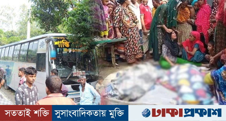 বাড়ির সামনে বসে কথা বলছিলেন বউ শাশুড়ি, বাসচাপায় নিহত দুজনই