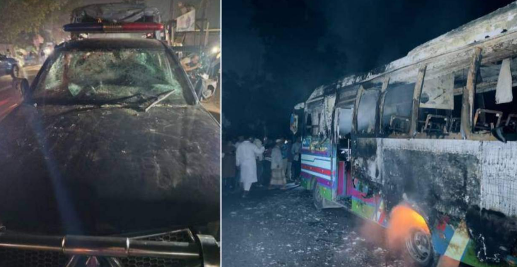 সাতকানিয়ায় সড়ক দুর্ঘটনার পর পুলিশের ওপর হামলা-ভাঙচুর, গ্রেপ্তার ৪