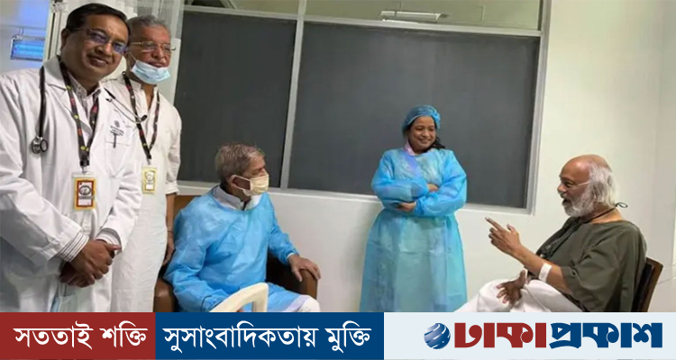 হাসপাতালে ড. মঈন খানকে দেখতে গেলেন রাষ্ট্রপতি