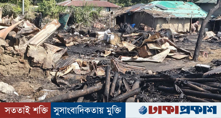 কুতুবদিয়ায় ভয়াবহ অগ্নিকাণ্ড, ১৪ বসতঘর ও ৫ গুদাম পুড়ে ছাই