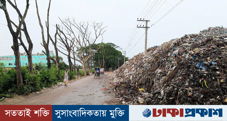 দুই দশক ধরে বর্জ্যের যন্ত্রণায় ছয়বাড়িয়াবাসী, দূষণে বিপন্ন জনজীবন