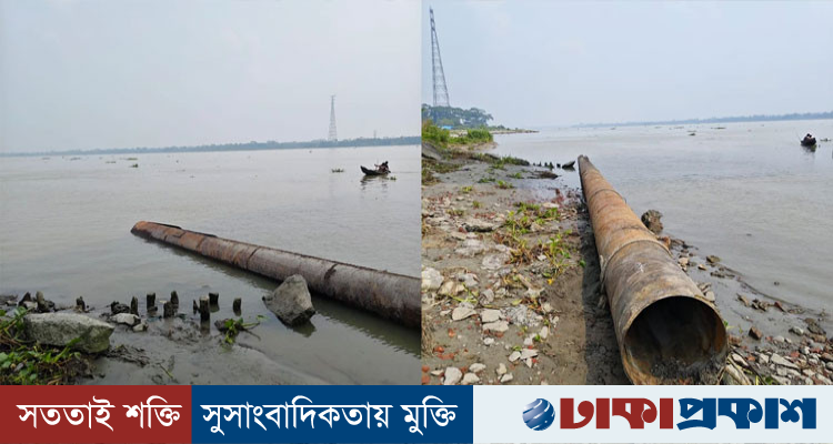 বেকুটিয়া সেতুর নিচে সরকারি পাইপ চুরি, ইউনিয়ন বিএনপির সভাপতিসহ আটক ৯